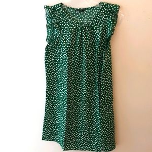 NWOT Women's Floral Green Dress Size M